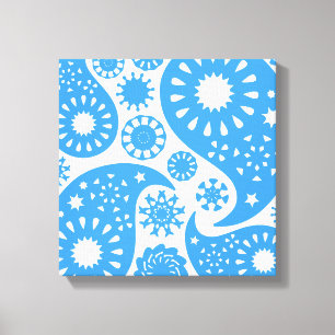 Toile Paisley bleu