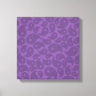 Toile Paisley violet foncé.