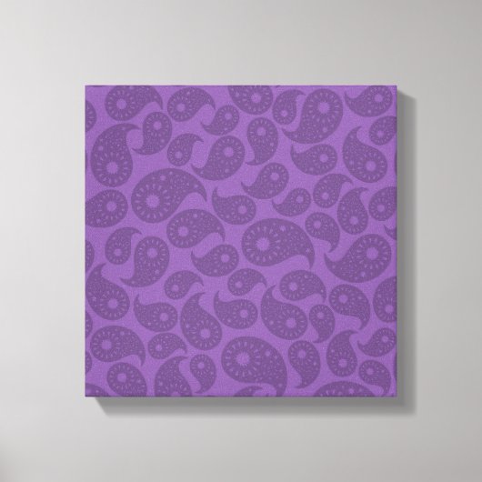 Toile Paisley violet foncé. (Recto)