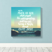 Toile Paix de Dieu Bible Verse (Insitu (Plancher de Bois))