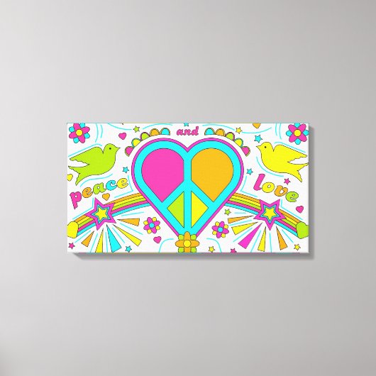 Toile Paix et amour (Recto)