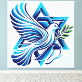 Toile Paix pour Israël (Insitu (Plancher de Bois))