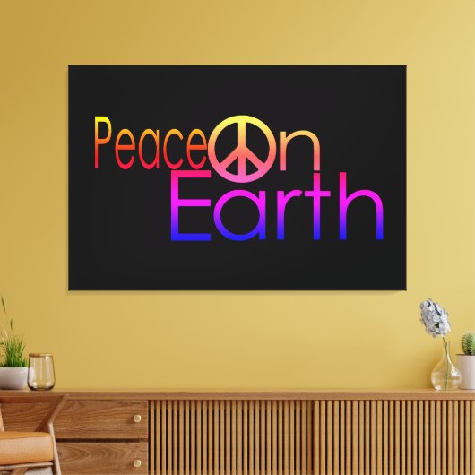 Toile Paix sur Terre #2 (Insitu(Salon))