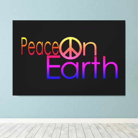 Toile Paix sur Terre #2 (Insitu (Plancher de Bois))