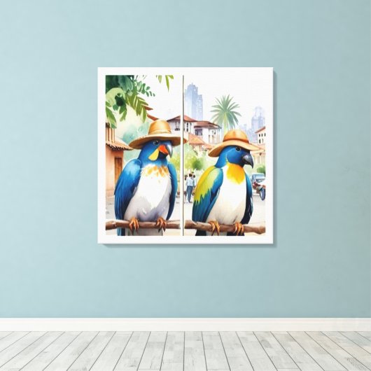 Toile pajariando (Insitu (Plancher de Bois))