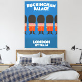 Toile Palais Buckingham Londres en train (Insitu(Chambre))
