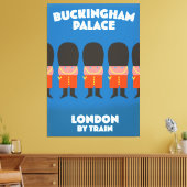 Toile Palais Buckingham Londres en train (Insitu(Salon))