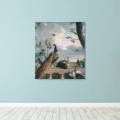 Toile Palais d'Amsterdam avec Oiseaux exotiques (Insitu (Plancher de Bois))