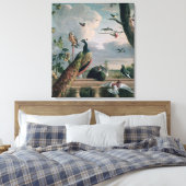 Toile Palais d'Amsterdam avec Oiseaux exotiques (Insitu(Chambre))