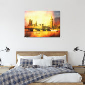 Toile Palais et pont de Westminster (Insitu(Chambre))