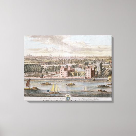 Toile Palais Lambeth, siège de l'Archevêque de Canterbu (Recto)