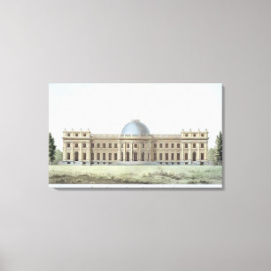 Toile Palais Royal à Laeken, Vue du parc, de '