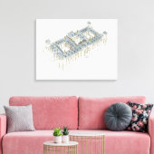 Toile Palais Royal d'El Pardo. Madrid Espagne (Insitu(Salon))