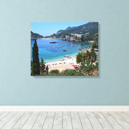 Toile Paleokastritsa, Corfou Grèce (Insitu (Plancher de Bois))