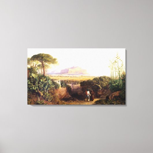 Toile Palerme, Sicile, 1847 (huile sur toile) (Recto)