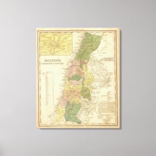 Toile Palestine et pays limitrophes 2 (Recto)