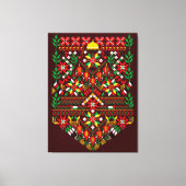 Toile Palestine Tatreez Broderie traditionnelle (Recto)