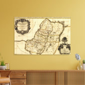 Toile PalestineCarte panoramiquePalestine (Insitu(Salon))