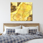 Toile PalestineCarte panoramiquePalestine 2 (Insitu(Chambre))