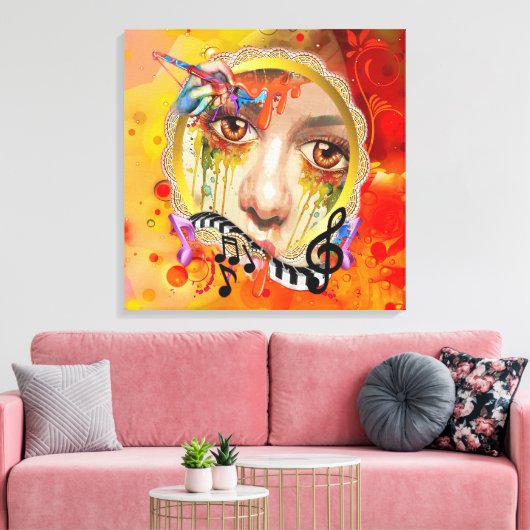 Toile Palette Artiste (Insitu(Salon))