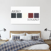 Toile Palette de couleurs d'Akiko Yosano (Insitu(Chambre))