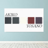 Toile Palette de couleurs d'Akiko Yosano (Insitu (Plancher de Bois))