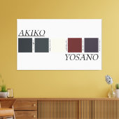 Toile Palette de couleurs d'Akiko Yosano (Insitu(Salon))