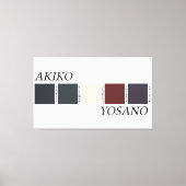 Toile Palette de couleurs d'Akiko Yosano (Recto)