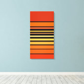 Toile Palette de lignes de couleur orange (Insitu (Plancher de Bois))