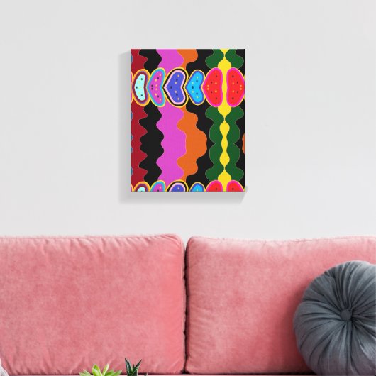 Toile Palette de pastèque (Insitu(Salon))