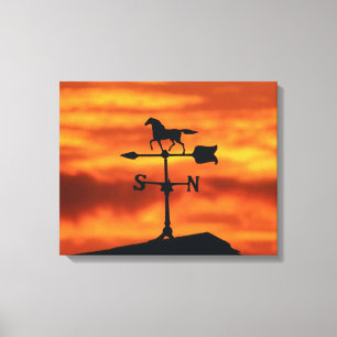 Toile Palette de temps au coucher du soleil