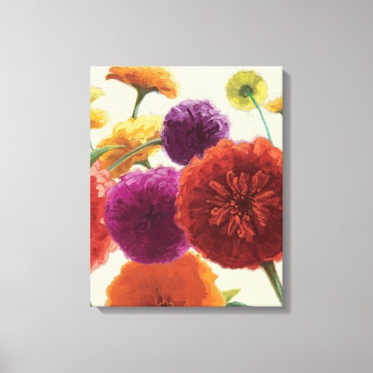 Toile Palette pure Zinnias (Recto)