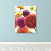 Toile Palette pure Zinnias (Insitu (Plancher de Bois))