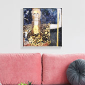 Toile Pallas Athena par George Klimt, Amélioré par l'or (Insitu(Salon))