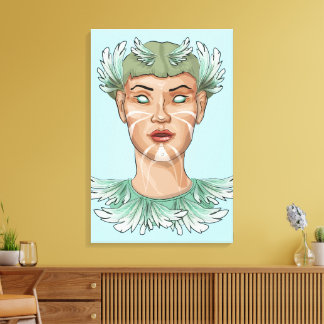 Toile Pallas Athene - Art divin féminin