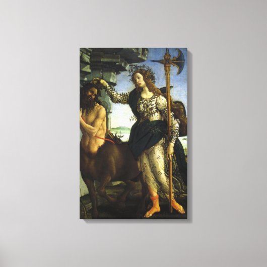 Toile Pallas et le centaure de Sandro Botticelli (Recto)