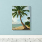 Toile Palm Beach Paradise Imprimer (Insitu (Plancher de Bois))
