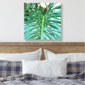 Toile Palm Leaf, feuillage tropical, forêt tropicale (Insitu(Chambre))