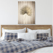 Toile Palm Leaf Gold avec Arrière - plan de bronze (Insitu(Chambre))