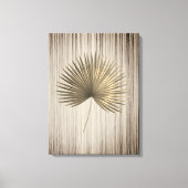 Toile Palm Leaf Gold avec Arrière - plan de bronze (Recto)