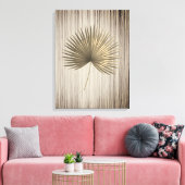 Toile Palm Leaf Gold avec Arrière - plan de bronze (Insitu(Salon))
