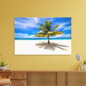 Toile Palm sur la plage de sable blanc (Insitu(Salon))