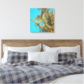 Toile Palm Tree Feuille Turquoise Sky (Insitu(Chambre))
