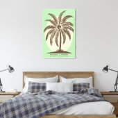 Toile Palm Tree Guest Book Canvas - 150 Espaces (Insitu(Chambre))