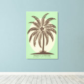 Toile Palm Tree Guest Book Canvas - 150 Espaces (Insitu (Plancher de Bois))