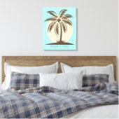 Toile Palm Tree Guest Book Canvas - 50 Espaces (Insitu(Chambre))
