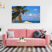 Toile Palm Tree Ocean Tropical Beach (Insitu(Salon))