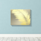 Toile Palm Tropical d'or feuille (Insitu (Plancher de Bois))