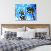 Toile Palmen am blauen Himmel (Insitu(Chambre))