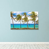 Toile Palmier à noix de coco (Cocos nucifera) se balança (Insitu (Plancher de Bois))